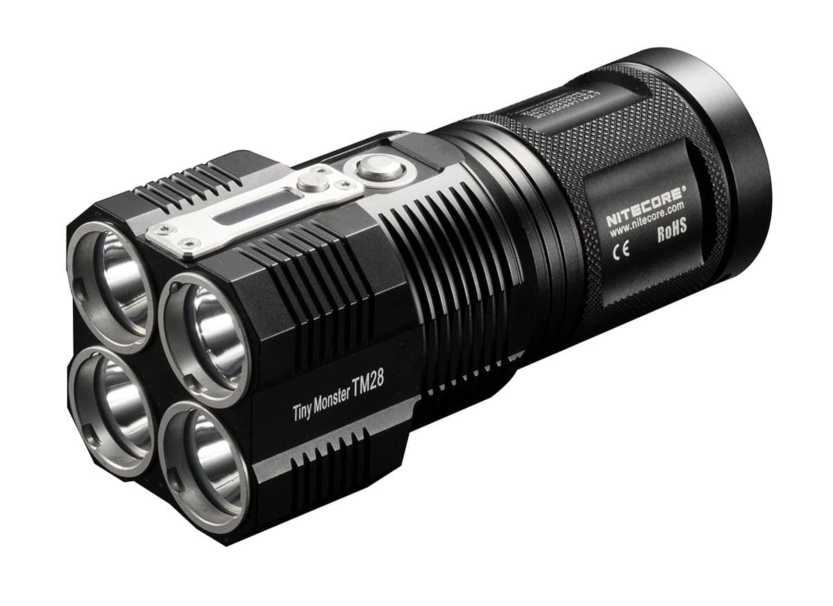Lampe de poche à DEL Nitecore TM28, 4 x CREE XHP35 HI, 6000 lumens, portée 655 m