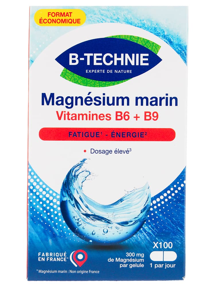 Biotechnie Magnésium Marin B6 Format Économique 100 Gélules