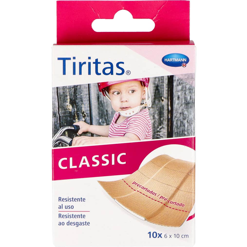 Pansements en Tissu Pré-découpés 1x6 cm 10 Unités