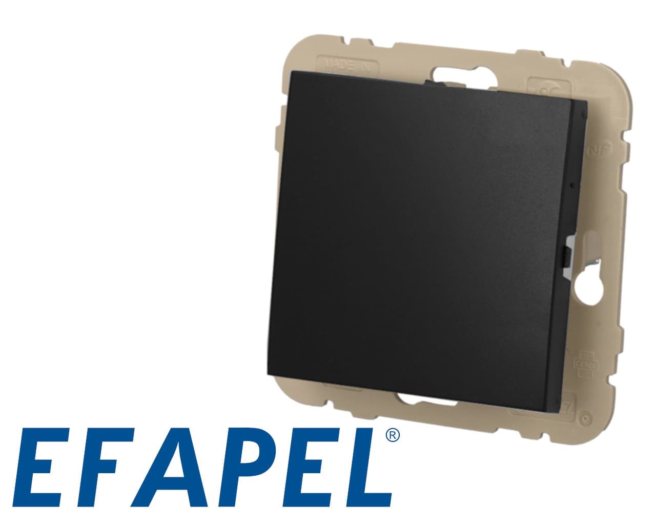 Obturateur noir mat Efapel Logus 90